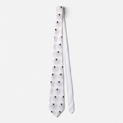 Halloween Spider Web Tie Black/White by darshe40