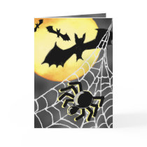 HALLOWEEN SPIDERS & BATS Card by gardensofeve HALLOWEEN SPIDERS & BATS Card