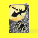 HALLOWEEN SPIDERS & BATS Card