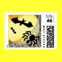 HALLOWEEN SPIDERS & BATS Custom Postage postage