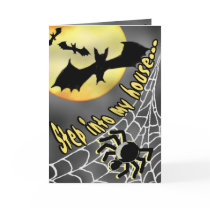 HALLOWEEN SPIDERS & BATS Invitation cards by gardensofeve HALLOWEEN SPIDERS & BATS Invitation cards