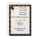 Halloween Spiders Invitation