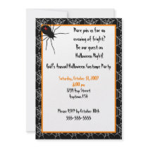Halloween Spiders Invitation