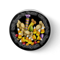 Halloween spook pinback button by csp2978 Halloween spook pinback button