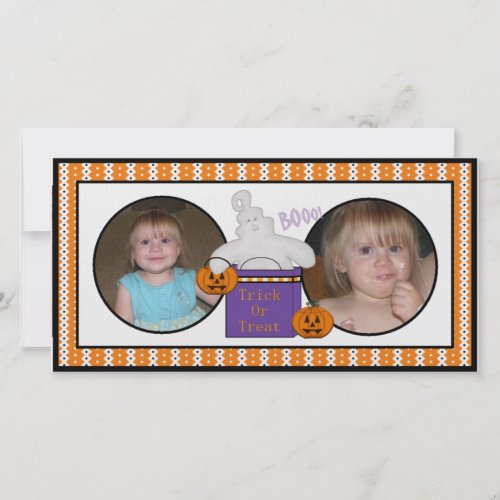 Halloween Spooky Ghost Photo Cards photocard