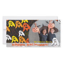 Halloween Spooky Ghosts Holiday Custom Photo Card photo cards