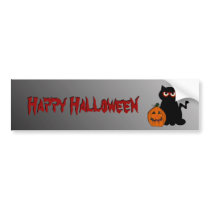 Halloween Spooky Kitty Bumper Sticker bumper stickers