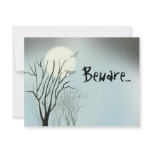 Halloween Spooky Moon Custom Invites