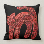Halloween Spooky Orange Cat Pillow