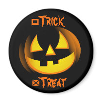 Halloween  Spooky Pumpkin Magnet