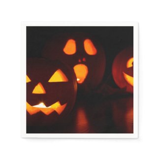 Halloween Spooky Pumpkin Paper Napkin