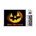 Halloween - Spooky Pumpkin Postage Stamps