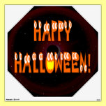 Halloween Squash Text and Starry Night Wall Decal wall decals
