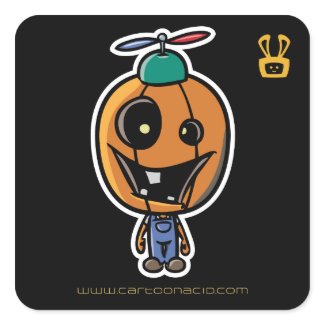 halloween stickers cartoon peter pumpkin head p217703056227895989z8j73 325 Halloween Stickers   Halloween Character : Cartoon Peter Pumpkinhead