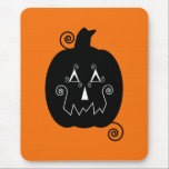 Halloween Stripes Jack O'Lantern Mousepad mousepads