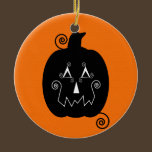 Halloween Stripes Jack O'Lantern Ornament ornaments