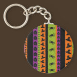 Halloween Stripes Keychain keychains