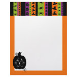 Halloween Stripes Pumpkin Letterhead