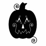 Halloween Stripes Pumpkin Ornament photo sculptures
