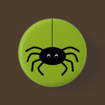Halloween Stripes Spider Button buttons