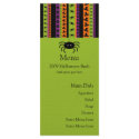 Halloween Stripes Spider Menu Card rack cards by 13BlackCatsDesigns Halloween Stripes Spider Menu Card rack cards