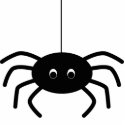 Halloween Stripes Spider Ornament photo sculptures