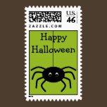 Halloween Stripes Spider Postage Stamp stamps