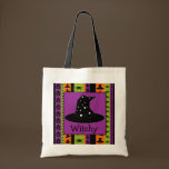 Halloween Stripes Witch Hat Bag bags