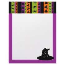 Halloween Stripes Witch Hat Letterhead by 13BlackCatsDesigns Halloween Stripes Witch Hat Letterhead