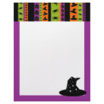 Halloween Stripes Witch Hat Letterhead