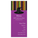 Halloween Stripes Witch Hat Menu Card rack cards