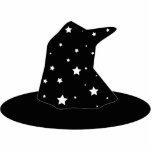 Halloween Stripes Witch Hat Ornament photo sculptures