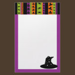 Halloween Stripes Witch Hat Stationery stationery
