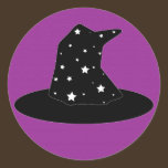 Halloween Stripes Witch Hat Sticker stickers