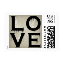 Halloween Style Love Postage Stamps