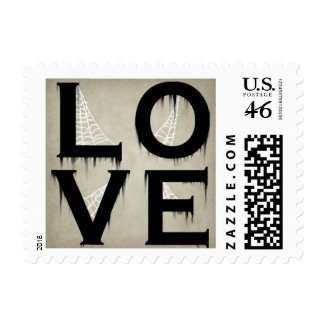 Halloween Style Love Postage Stamps stamp