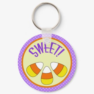 Halloween Sweet Candy Corn Keychain keychain