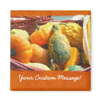 Halloween Thanksgiving Harvest 3 Refrigerator Magnets