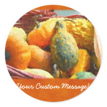 Halloween Thanksgiving Harvest 3 Round Sticker