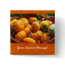 Halloween Thanksgiving Harvest 4 Pinback Buttons