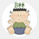 Halloween Theme Baby Boy BOO Fun Stickers