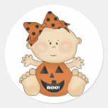 Halloween Theme BOO Baby Girl Fun Stickers