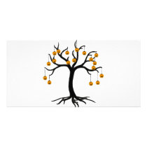 Halloween Tree Jackolanterns photo cards