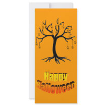 Halloween Tree Jackolanterns Rack Card