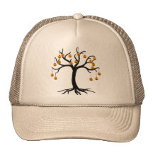 Halloween Tree Jackolanterns Trucker Hats