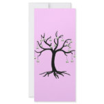 Halloween Tree with Cute Skull Ornaments Rack Cards