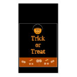 Halloween Trick or Treat Bag Cards Business Card Templates