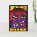 HALLOWEEN TRICK OR TREAT
                                       CARDS -1 card