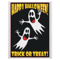 HALLOWEEN TRICK OR TREAT CARDS -2 flyers by MONSTERVISIONS HALLOWEEN TRICK OR TREAT CARDS -2 flyers