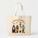 Trick or treat Halloween dogs tote bag